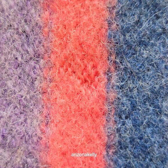 NWT WoolOvers Lambswool Pastel Stripe Scarf - Picture 8 of 8